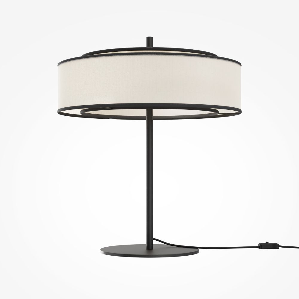 Настольная лампа *33*-39 см, 2*E14*40W, Maytoni Bergamo MOD613TL-02W, Черный