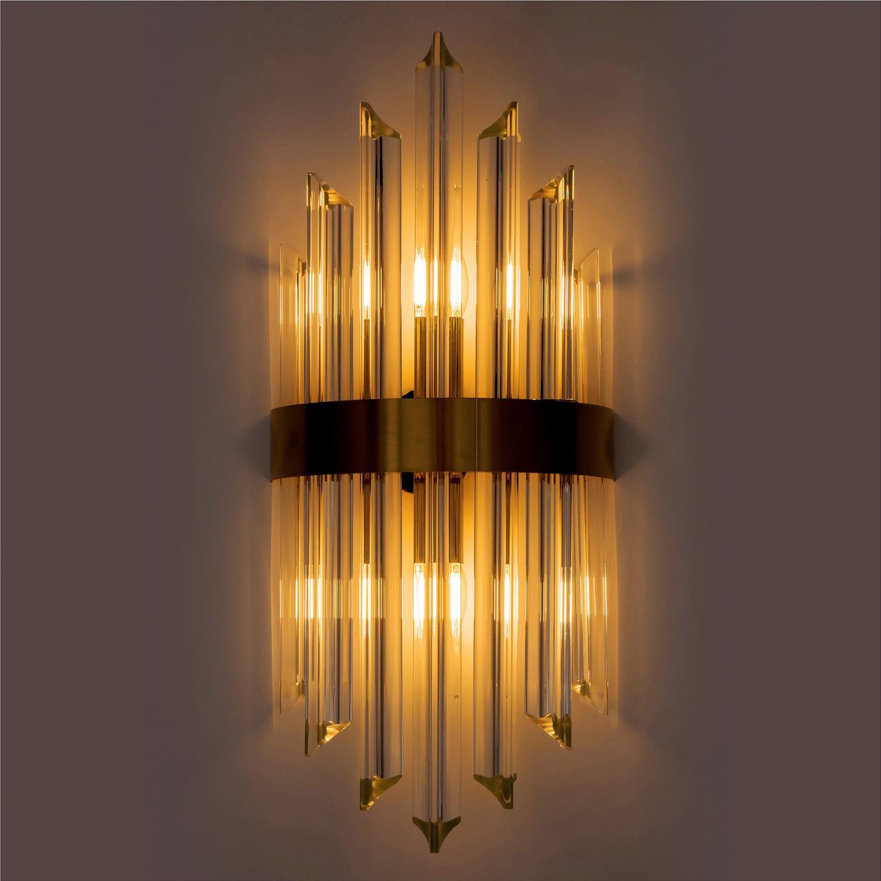 Бра 22*13*52 см, Е14 2x40W, Латунь MODELUX ML.505.02 BS