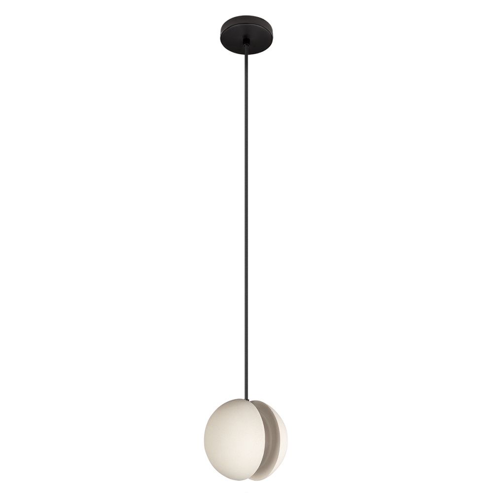 Подвесной светильник 13 см, LOFT IT Yo-yo 10481 White, черный-бетон