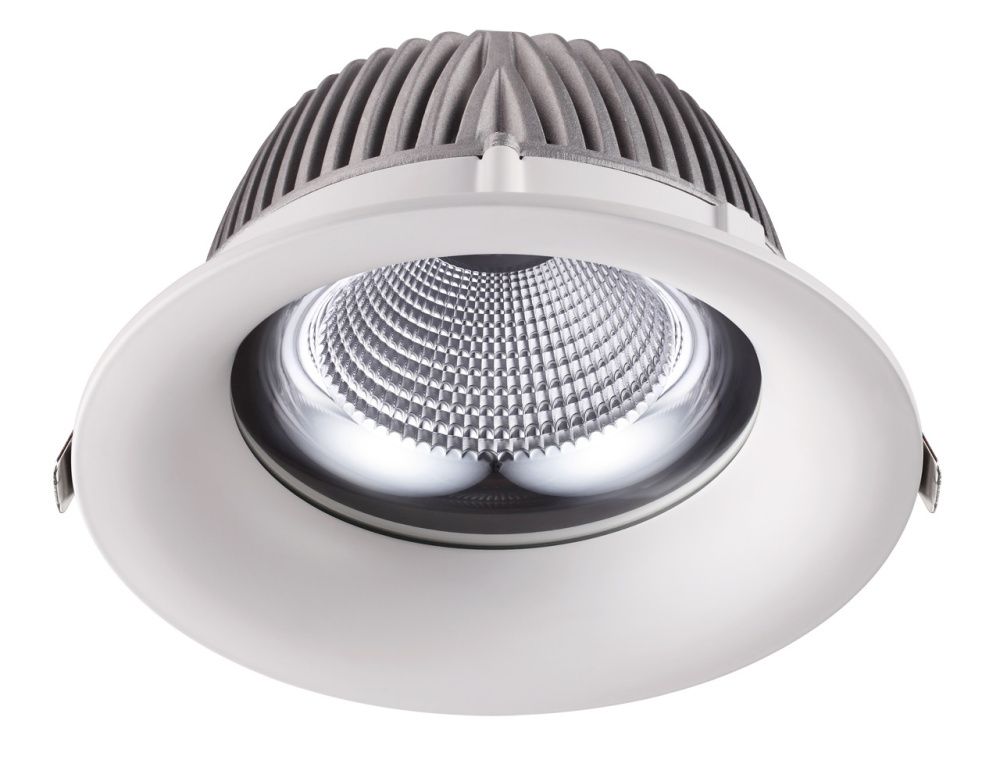 Светильник 20 см, 30W, 4100K встраиваемый светодиодный Novotech Glok 358026 белый