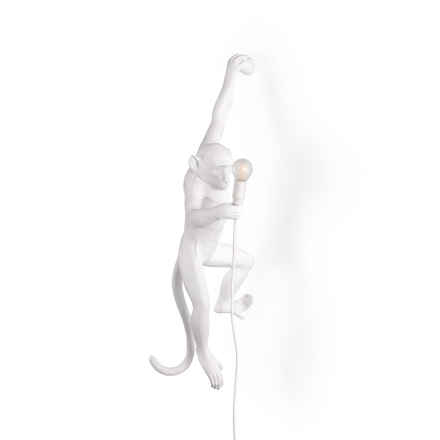 Настенный светильник с обезьянкой Seletti 14881 белый