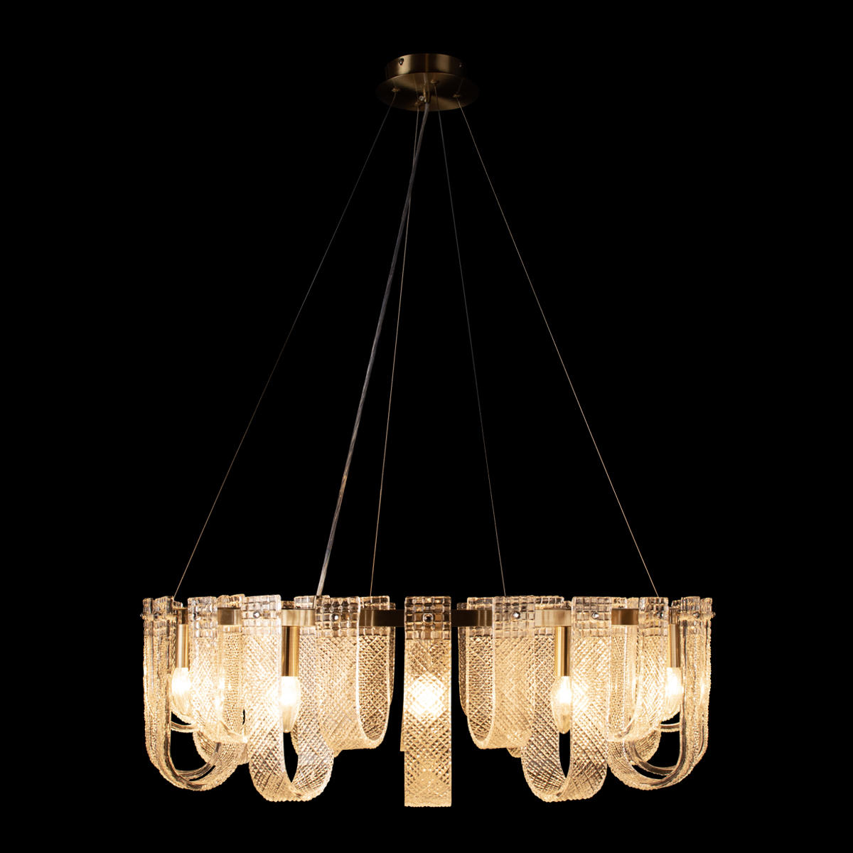 Подвесной светильник 80*25 см, 18*E14 LOFT IT Jersey бронза 10296/800
