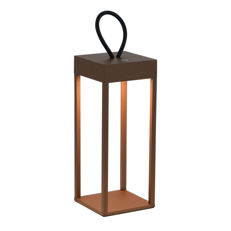 Уличный настольный светильник 12*12*30 см, 1*LED*4W, 3000K, ST-Luce PALO SL9521.603.01, коричневый