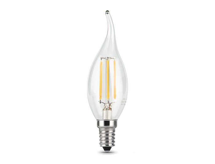 104801105 Лампа Gauss Filament Свеча на ветру 5W 420lm 2700К Е14 LED 1/10/50
