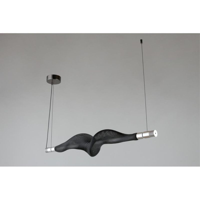 Подвесной светильник 100*20*60-200 см, 1*LED, 12W, 3000K, Aployt Adilin APL.647.16.12, хром