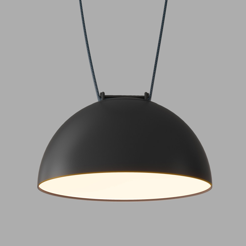Трековый однофазный светильник 22 см, 24W, 3000K, Denkirs Belty Flow DK5561-BK, черный