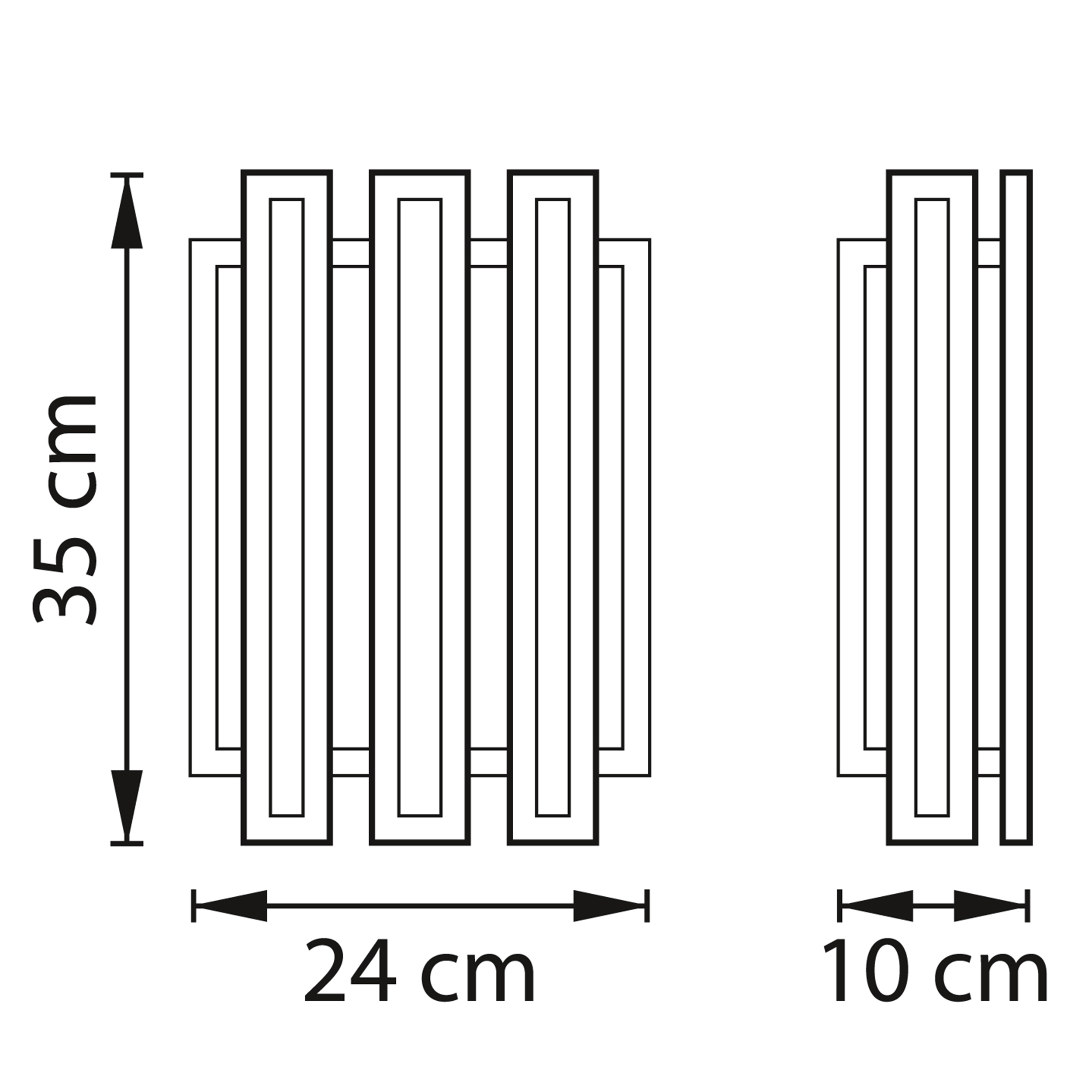 Бра 1*24 см, 2*E14*12W, Серебро с патиной Lightstar Agave 712624