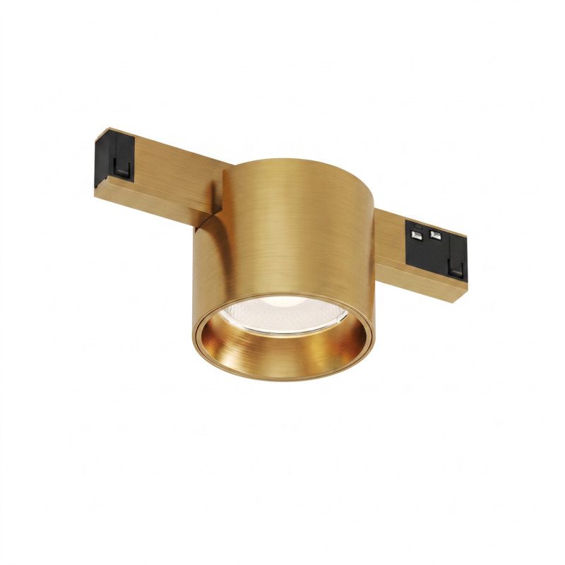 Светильник на шине 16*7*6,7 см, *LED*8W, 3000K, Denkirs SHINE PRIME SPOT 3000К | ШАЙН ПРАЙМ СПОТ 3000К DK4763-SB, сатинированная латунь