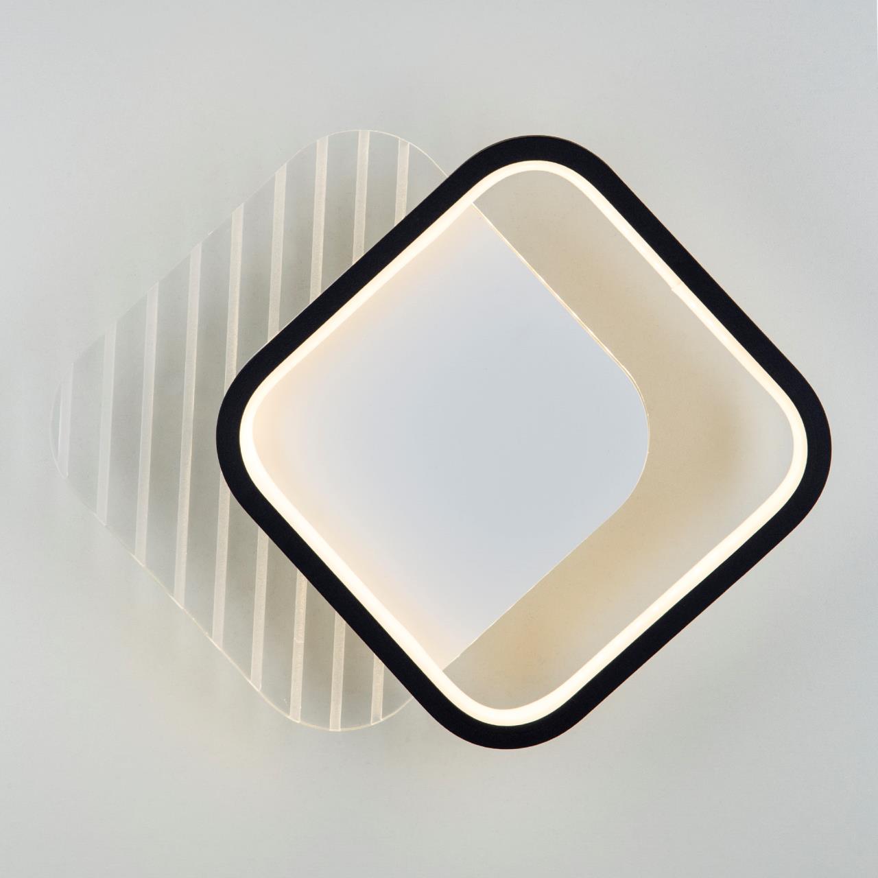 Бра 24*7*31 см, LED 30W, 3000 / 6000K, Черный LED4U L7321-2 BK