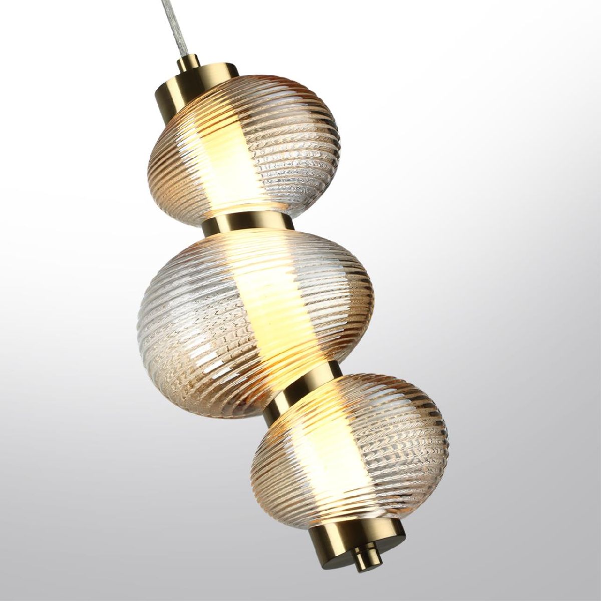 Подвесной светильник 16 см, 12W, 4000K, Odeon Light L-vision Bruco 5095/12L, бронза