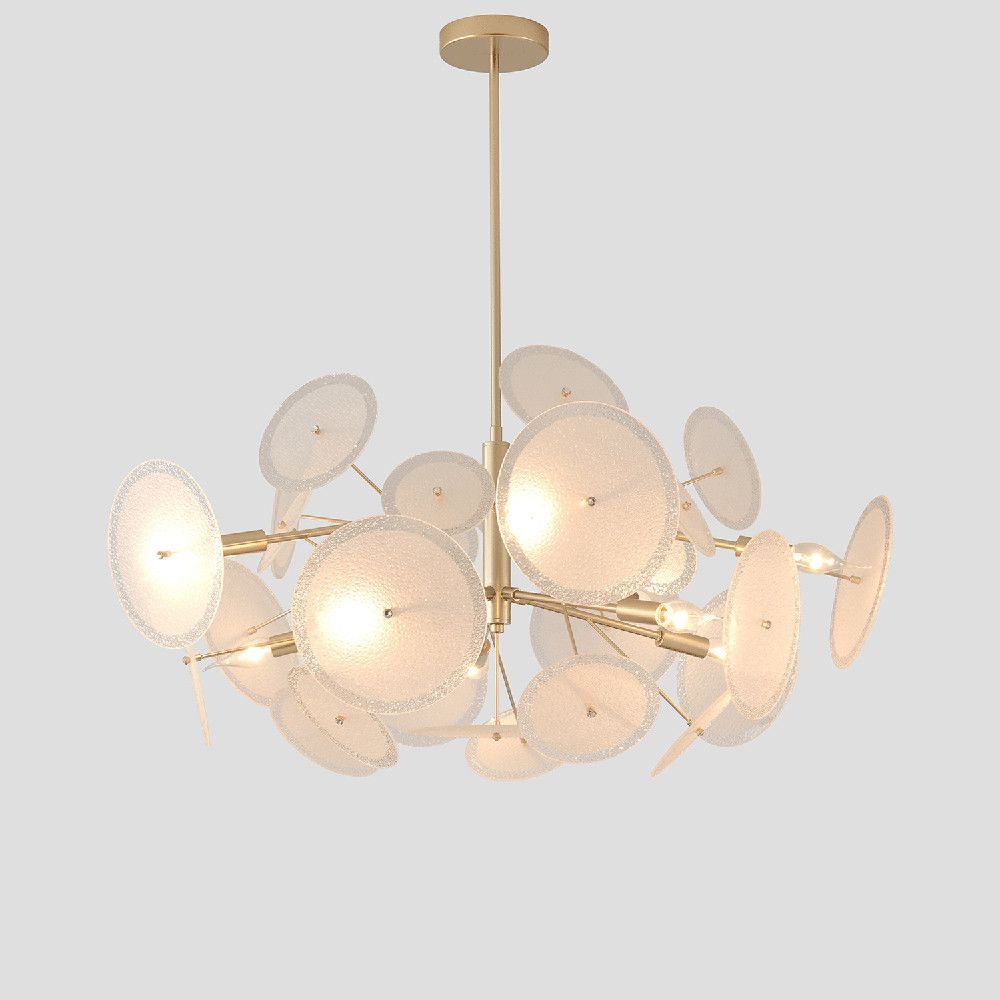 Люстра на штанге 88 см, Crystal Lux DANDELION SP10 GOLD, золото