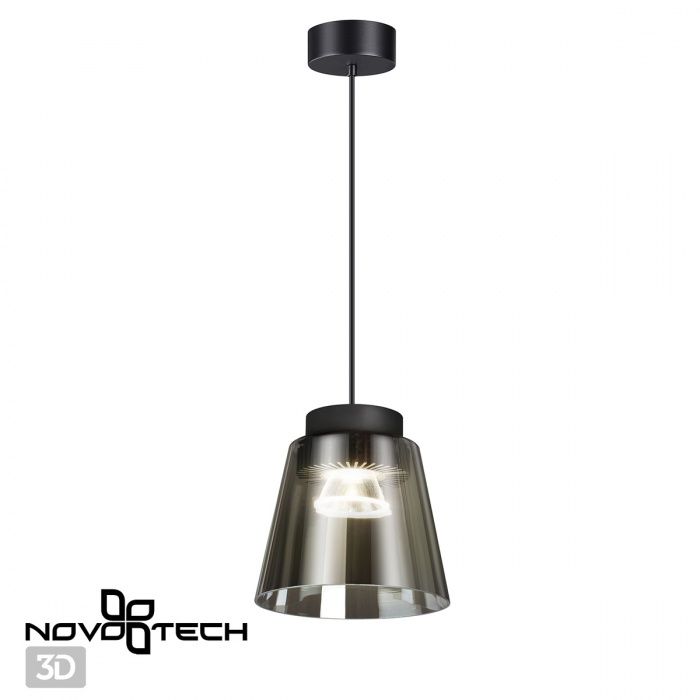 Светильник подвесной LED Novotech Artik 358643, 24W LED, 4000K, черный