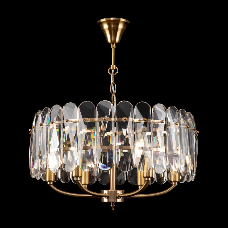 Люстра подвесная Maytoni Suite MOD122PL-06BS, диаметр 53 см, латунь