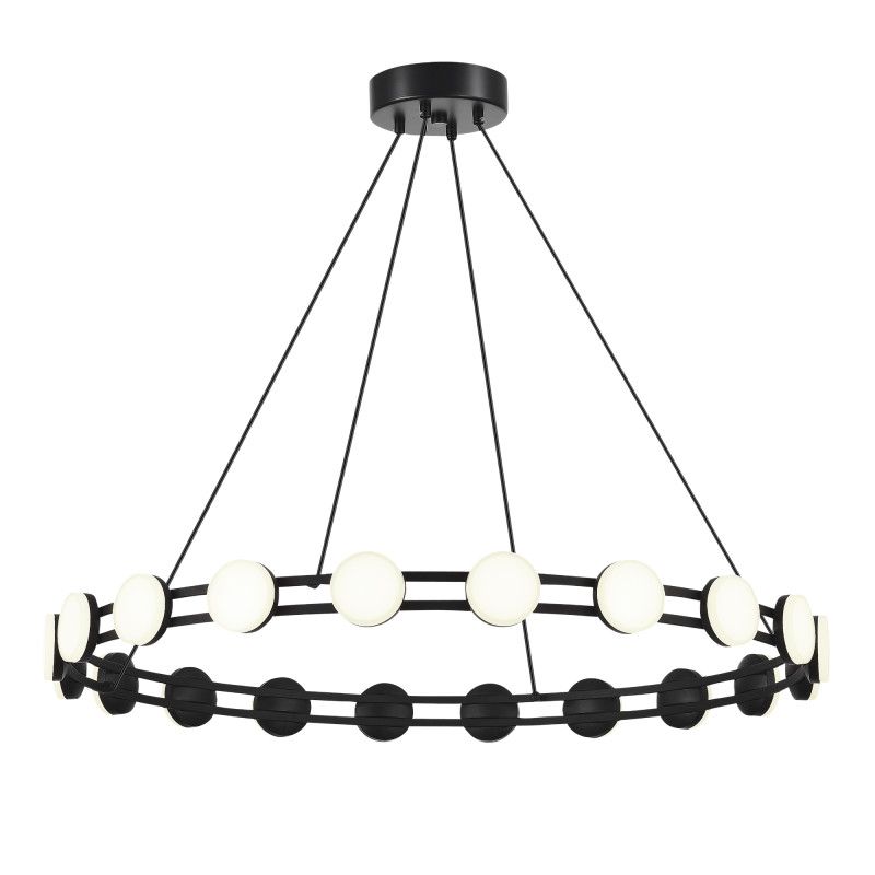Подвесная люстра 80*120 см, 1*LED*40W, 4000K, ST-Luce Monro SL6610.403.20, черный