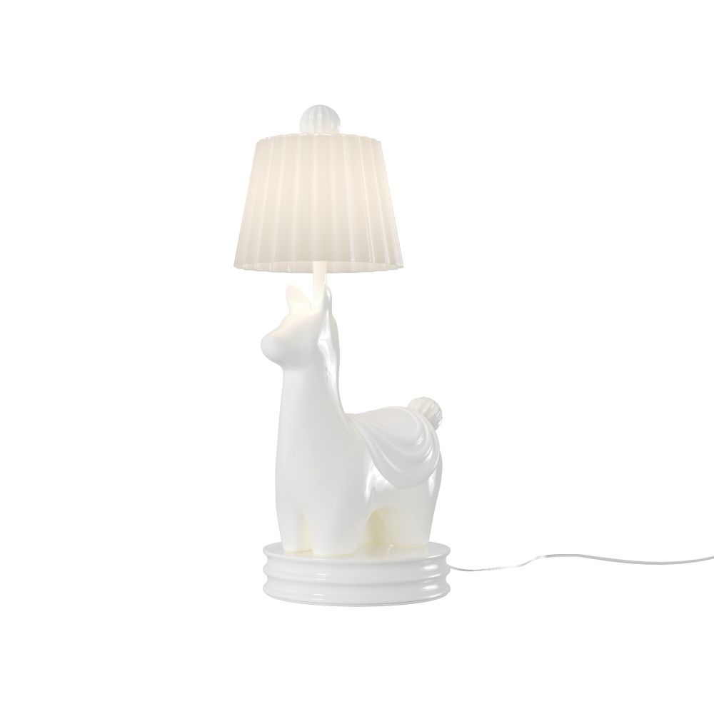 Настольная лампа 19,5*14-35,5 см, LED*7W, 3000K, Maytoni Senor Alpaca MOD377TL-L5W3K, Белый