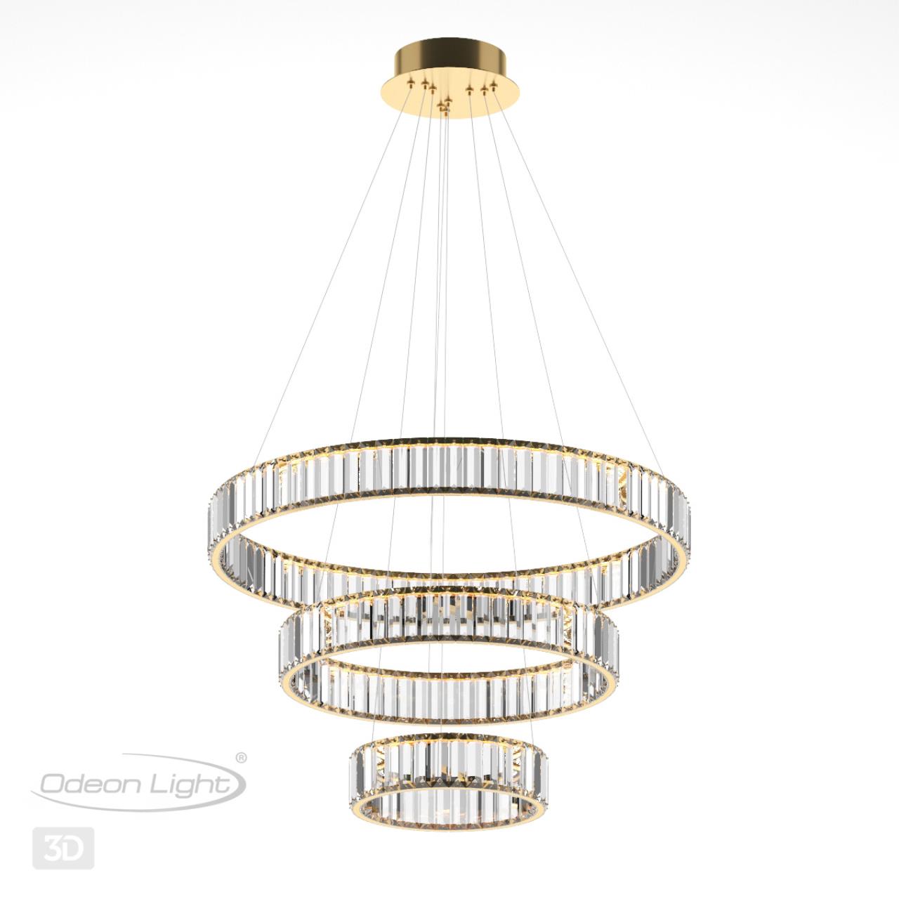 Светильник 70 см, 88W, 4000K Odeon Light Vekia 5015/88L, золото