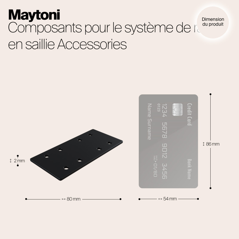 Заглушка Maytoni Technical Magnetic track system S35 TRA004C-21S черный IP 20