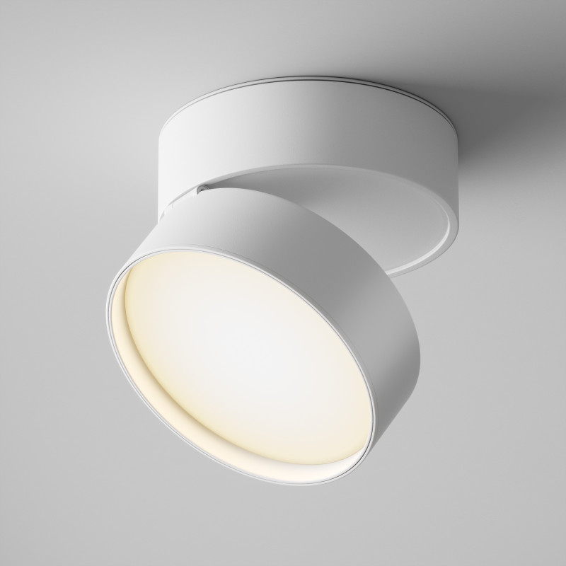 Светильник 12*12 см, LED 18W, 3000K Maytoni Onda C024CL-L18W белый