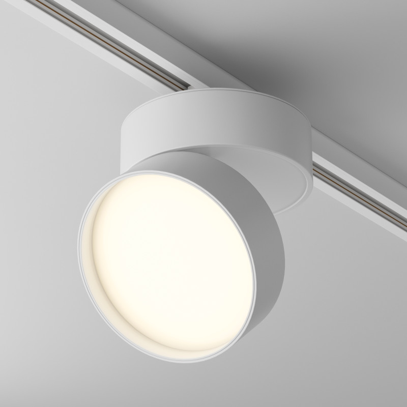 Трековый светильник Maytoni Track TR007-1-18W3K-W белый, LED, 18W, 3000K, 990Lm