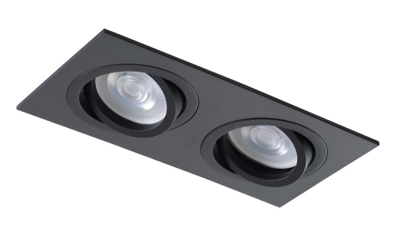 Светильник встроенный 18*9 см, Crystal Lux CLT 002C2 BL Черный