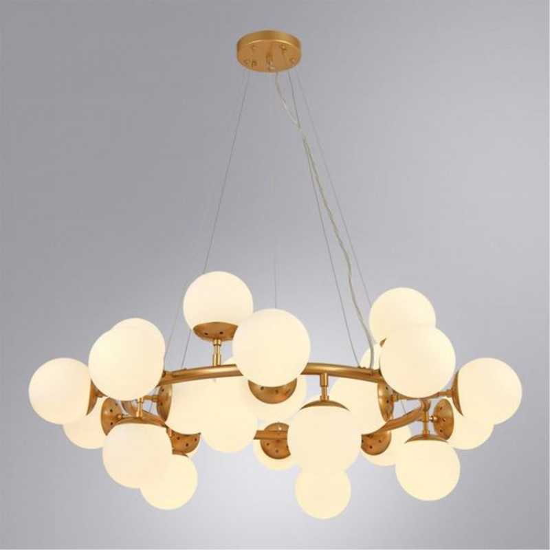 Подвесной светильник 100*38 см, 25*E14 золотистый Arte Lamp Bolla A1664SP-25GO