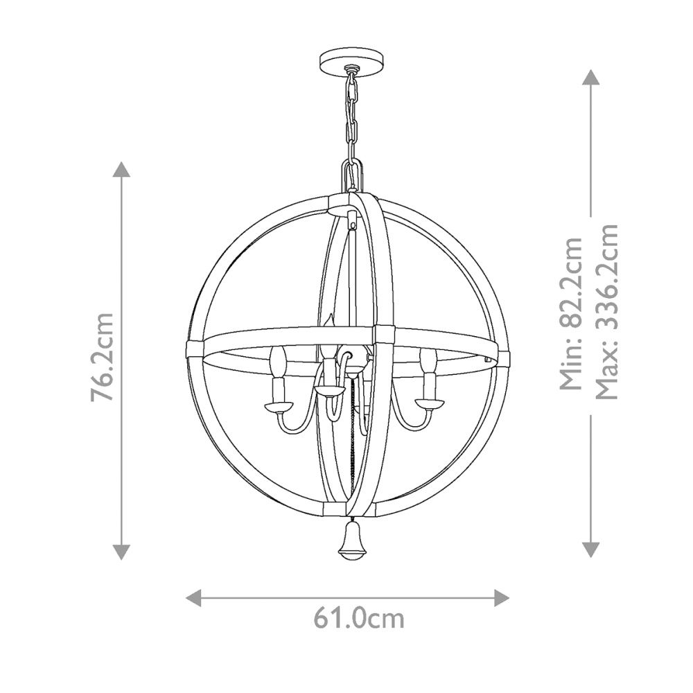 Люстра Hinkely Lighting, Арт. HK-MIDDLEFIELDP4