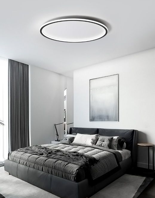 Светильник потолочный SAPFIR SPF-9369 BLACK/ЧЕРНЫЙ D600/H45/2/LED/2*68W 2.4G BLACKLINE 22-12 (1)