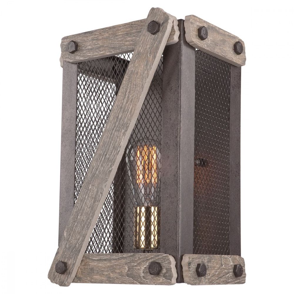 Настенный светильник Lussole Loft Syracuse LSP-9101V, коричневый