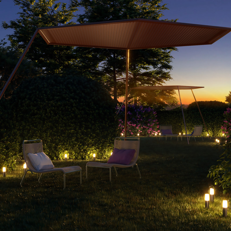 Светодиодный светильник 36 см, 3W, 3000K, Maytoni Talpa O416FL-L3B3K, черный