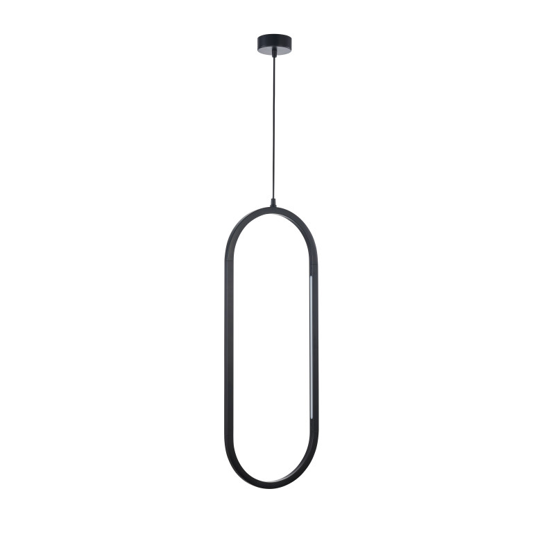 Подвес Favourite Castled 4009-2P, L300*W20*H890/1890, каркас черного цвета вытянутой овальной формы, на двух сторонах расположены LED-ленты