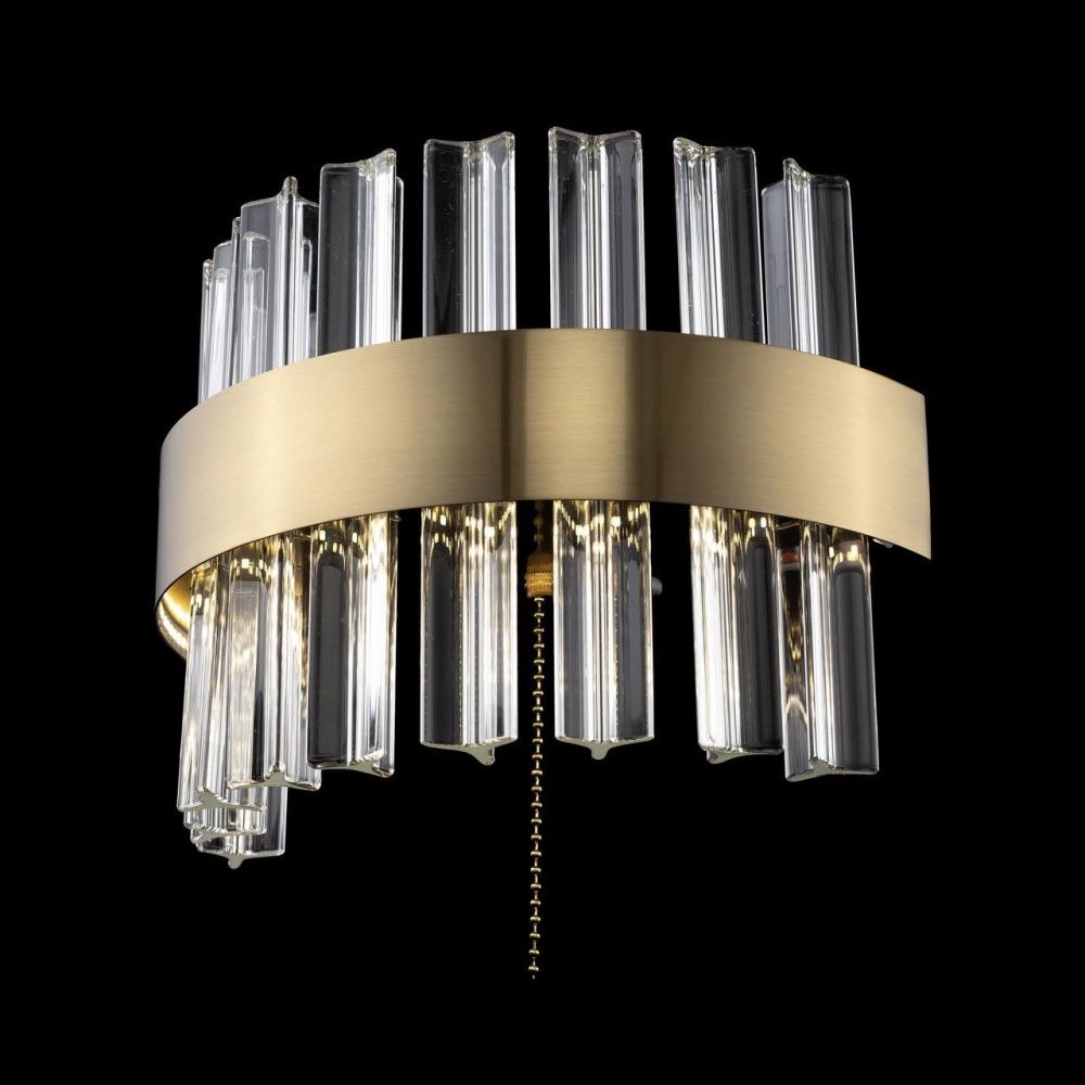  Бра хрустальное с выключателем Бронза CL337313 