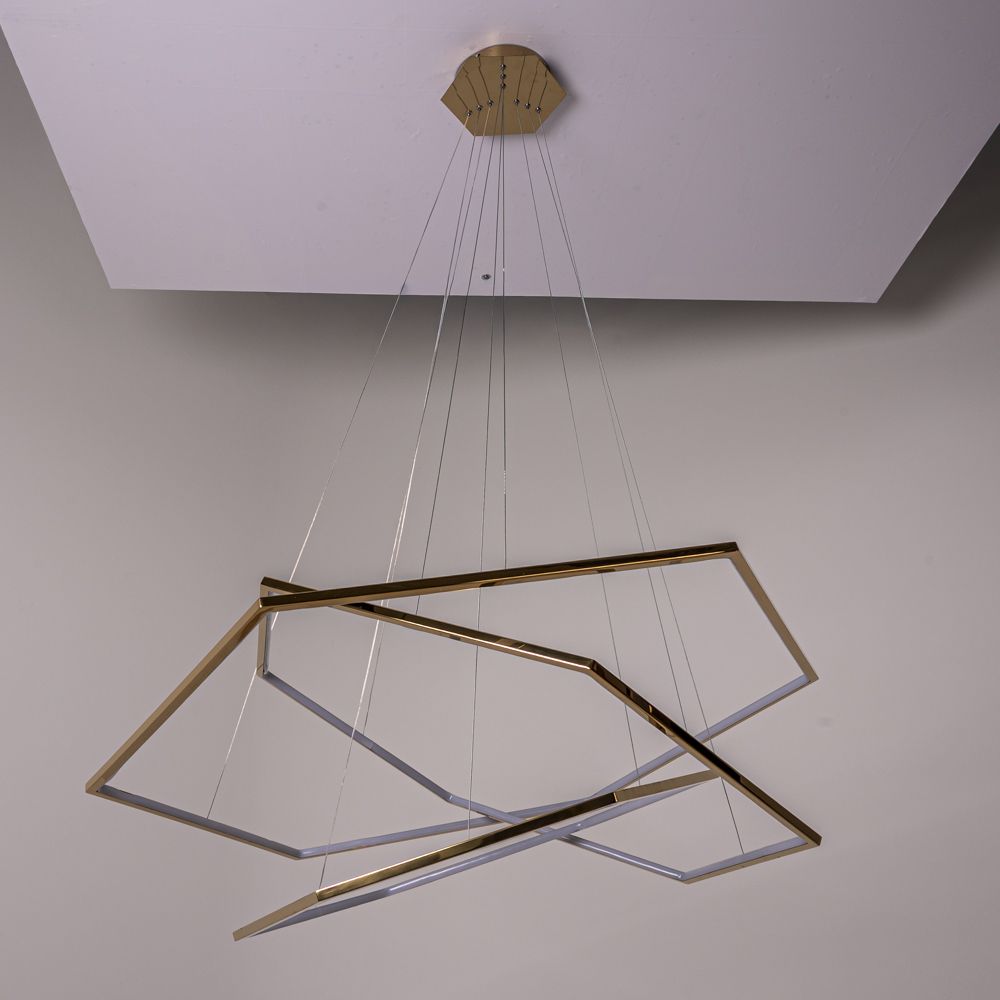 Подвесная люстра Vesanto Cameron Design House D80+100+120 **200 см, 3*LED*60W, 4000K, ImperiumLoft 40.2477, Золотистый