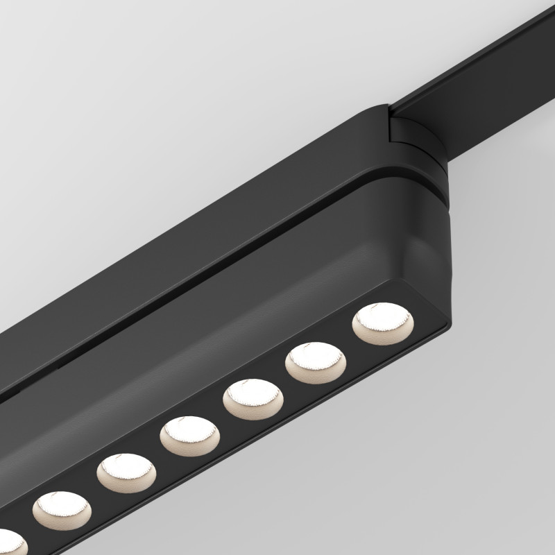 Светильник на шине 23*2,6*6 см, LED * 12W, 3000-6500К, Denkirs Air Grill DK5368-BK, черный