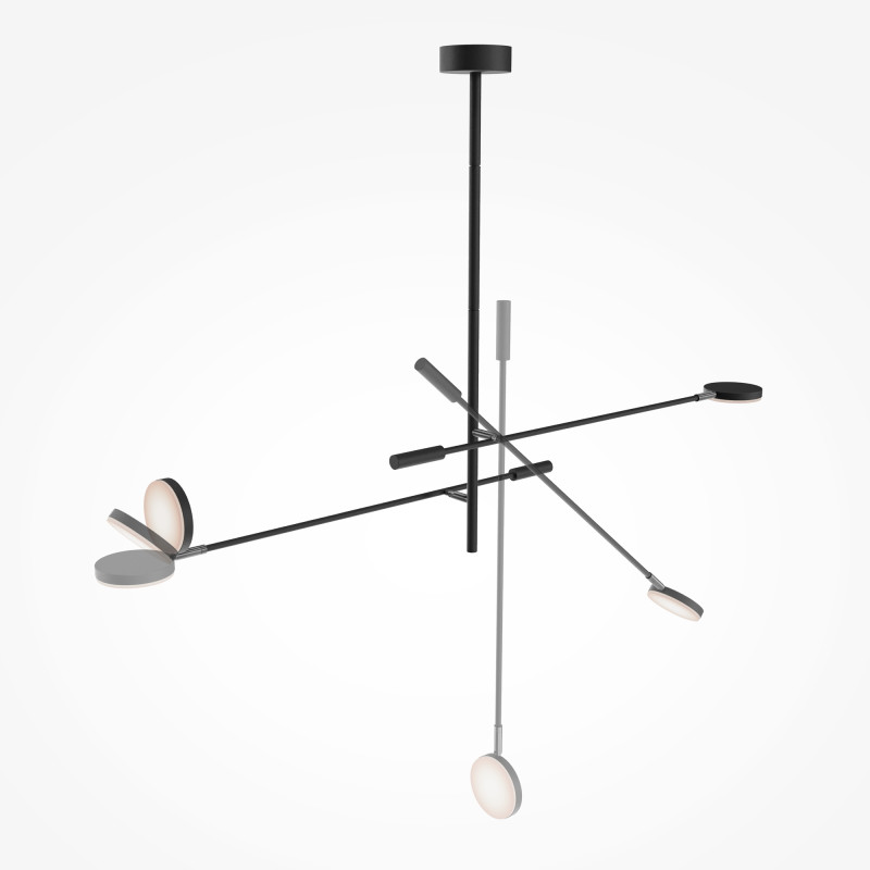 Потолочный светильник 23*122,5*100,4 см, LED 15W 3000K Maytoni Modern Fad MOD070CL-L15B3K1 черный