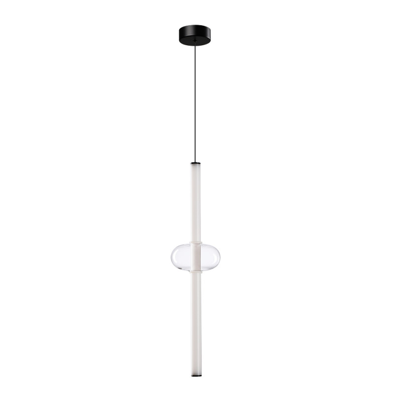Светильник подвесной 16*60 см, 1 LED*12W, 3500 К, Arte Lamp Rigla A6838SP-12CL, Черный