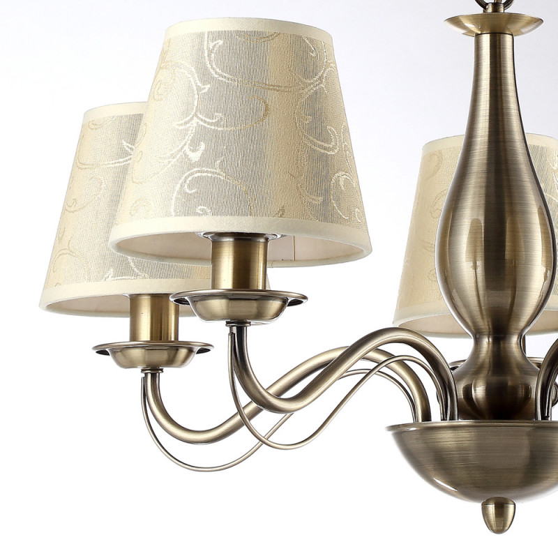 Подвесной светильник Arte Lamp A9368LM-5AB бронза, диаметр 60 см