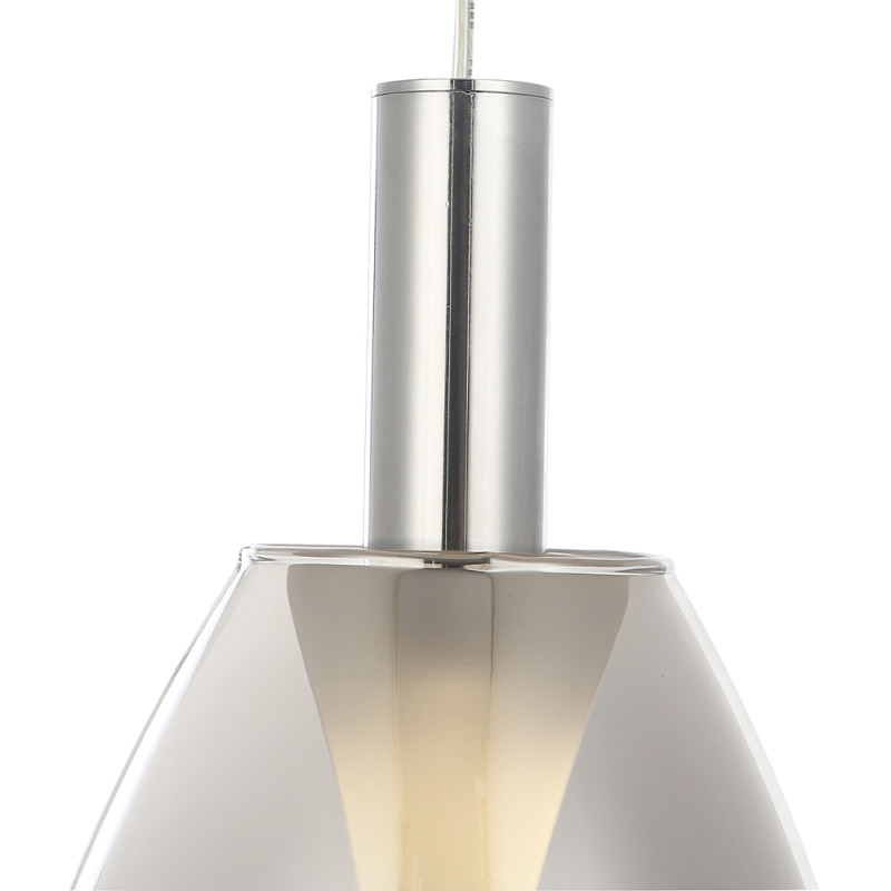 Светильник 15 см, 4W, 4000K, Crystal Lux GAUDI SP4W LED SMOKE, хром-дымчатый