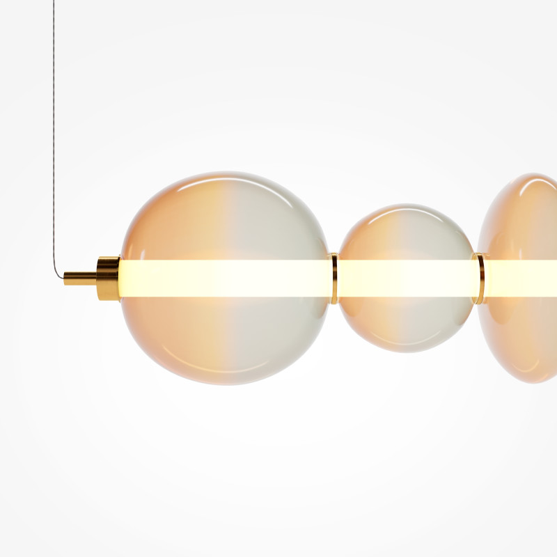 Подвесной светильник 117,5*20*325 см, LED, 40W, 3000К, Maytoni Futuro MOD307PL-L40BS3K латунный