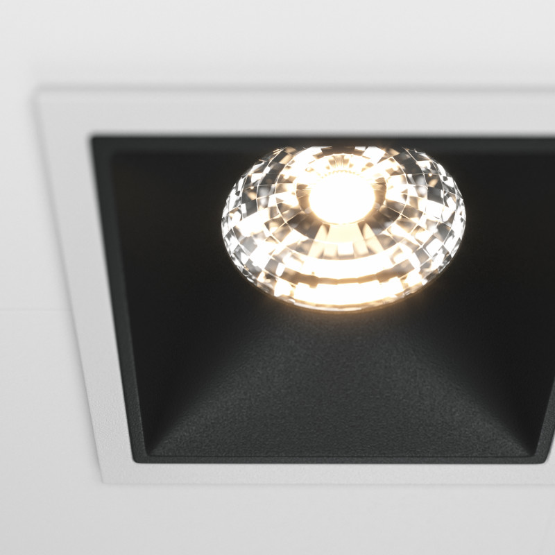 Светильник 17 см, 30W, 3000K, Technical DL043-02-15W3K-SQ-WB, белый-черный