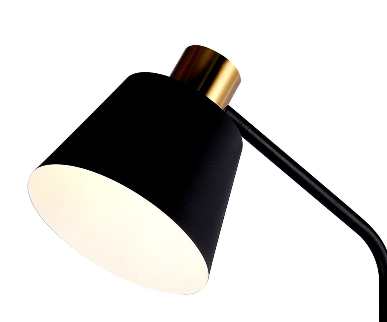 Торшер 157 см, Kink Light 07043A,19, черный-латунь