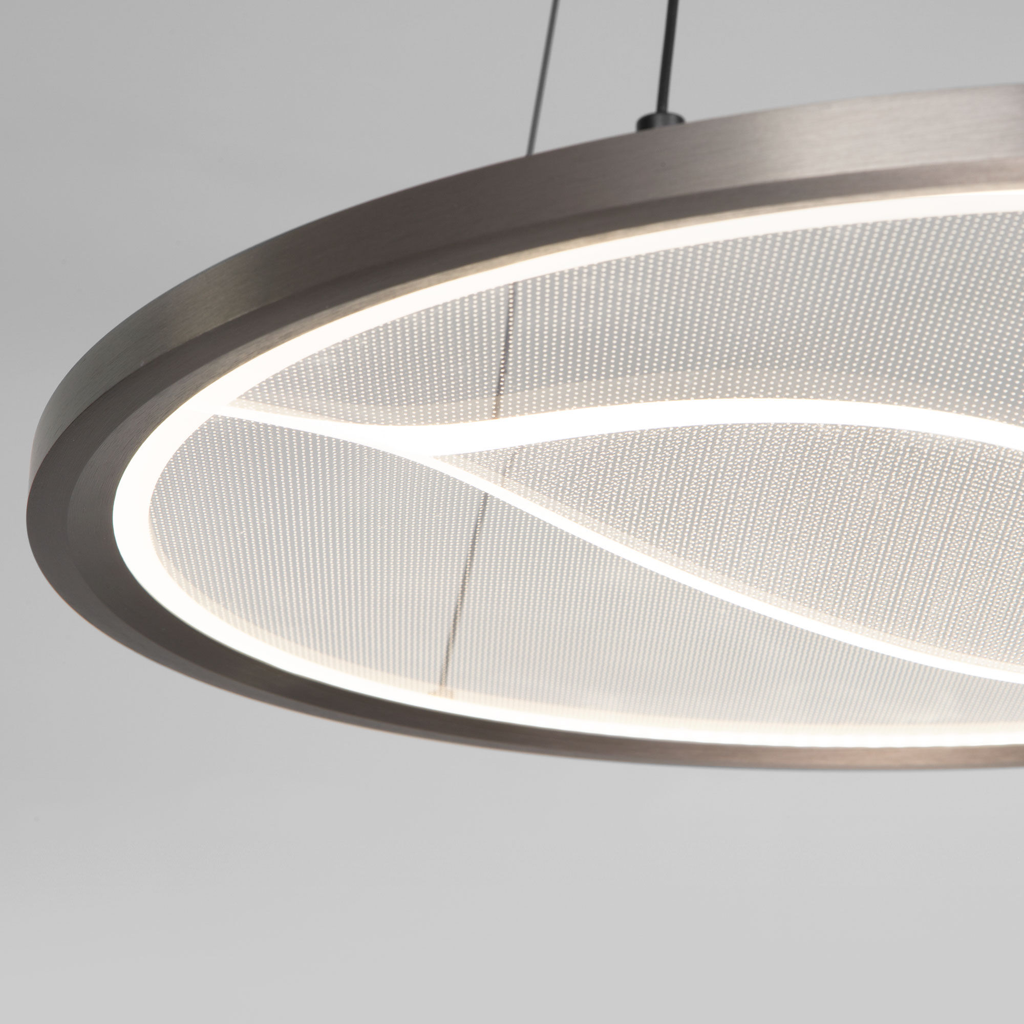 Подвесной светильник 47*47*40 см, LED*23W, 4000K, Eurosvet Occhio 40026/1 LED, серый;черный, a069308