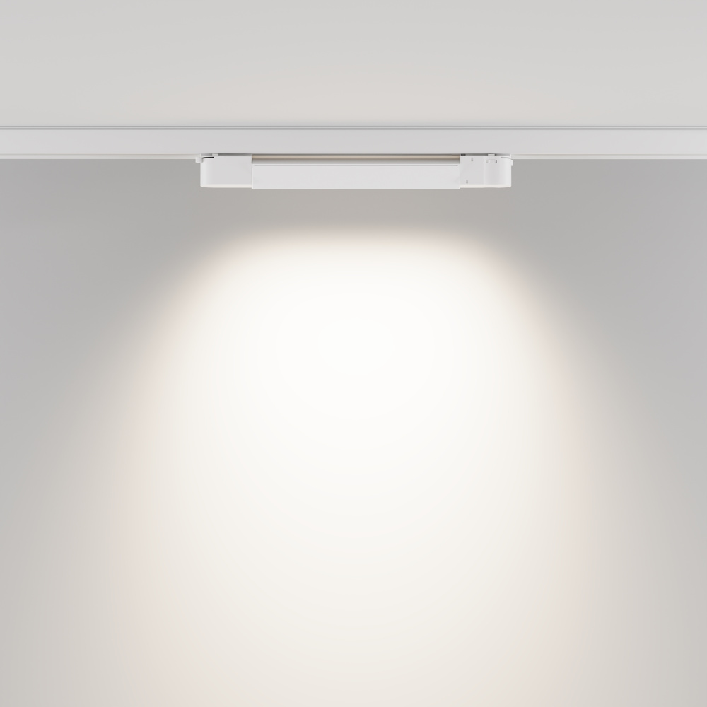Трековый светильник 34,5*3,5*-6 см, *LED*10W, 4000K, Maytoni Technical Basis TR196-3-10W4K-W(N), Белый