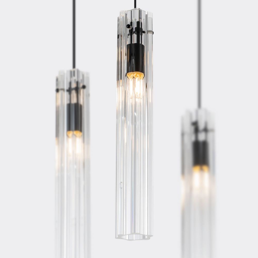 Подвесной светильник Е27, 3x60Вт, , Modelux ML.3330.3 BK Черный