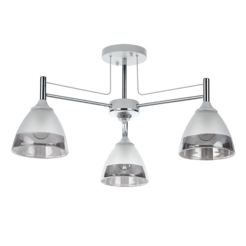 Светильник 60 см, Arte Lamp FIAMMA A3521PL-3CC, хром-белый