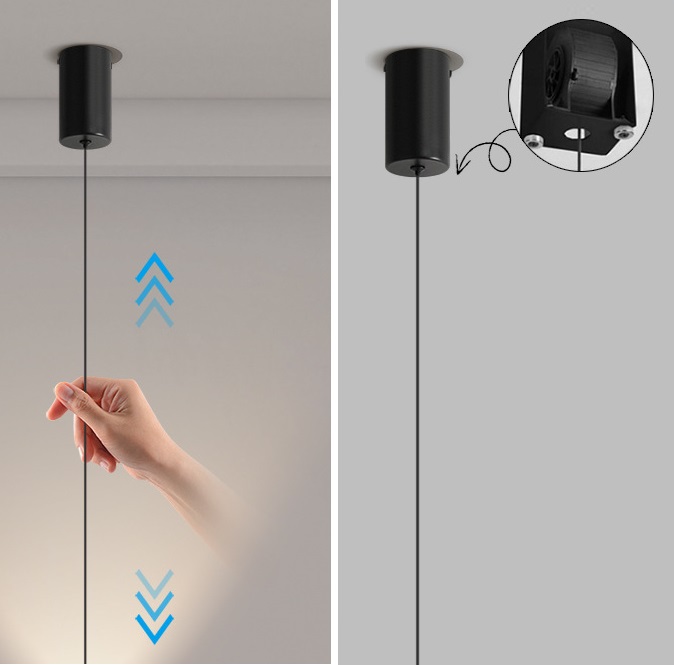 Светильник DZN-50537 KARI ONE 1 3000К черный/бронза с подъёмным механизмом 24-09 VST