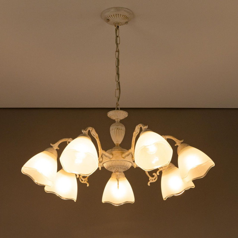 Люстра 74 см Citilux Латур CL413270 белый/золото