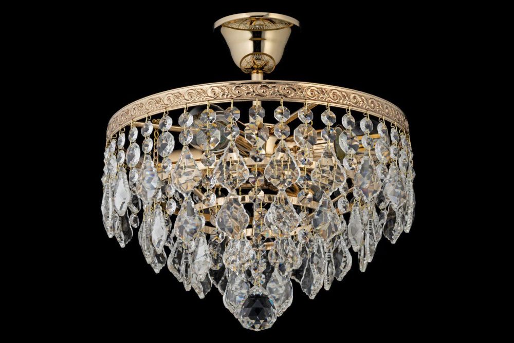 Люстра потолочная *30*31 см, 4*E27*60W, Arti Lampadari Castellana Gold Castellana E 1.3.30.602 G, Золото