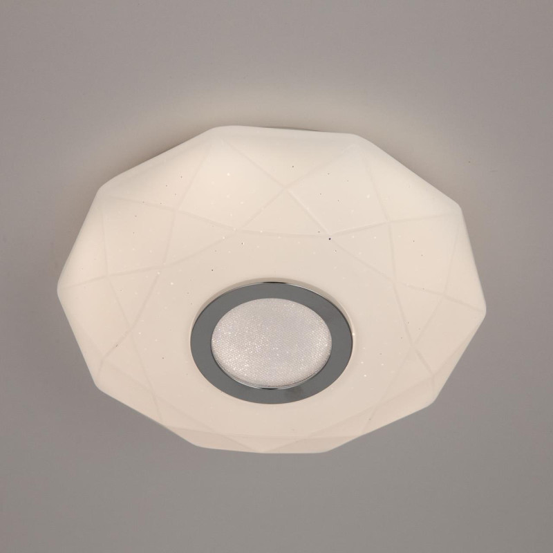 Светильник 20 см, 13W, 3000K-5500K Citilux Диамант Смарт CL713A10G хром