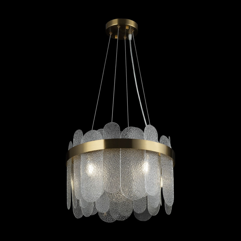 Подвесная люстра Freya Deserto FR5141PL-05BS, диаметр 40 см, латунь