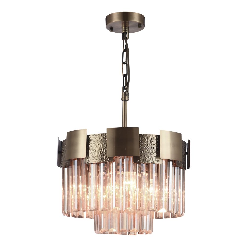 Люстра 57*57*87 см, 9*E14 Gerhort G21050/9COP CL, Медь;Прозрачный